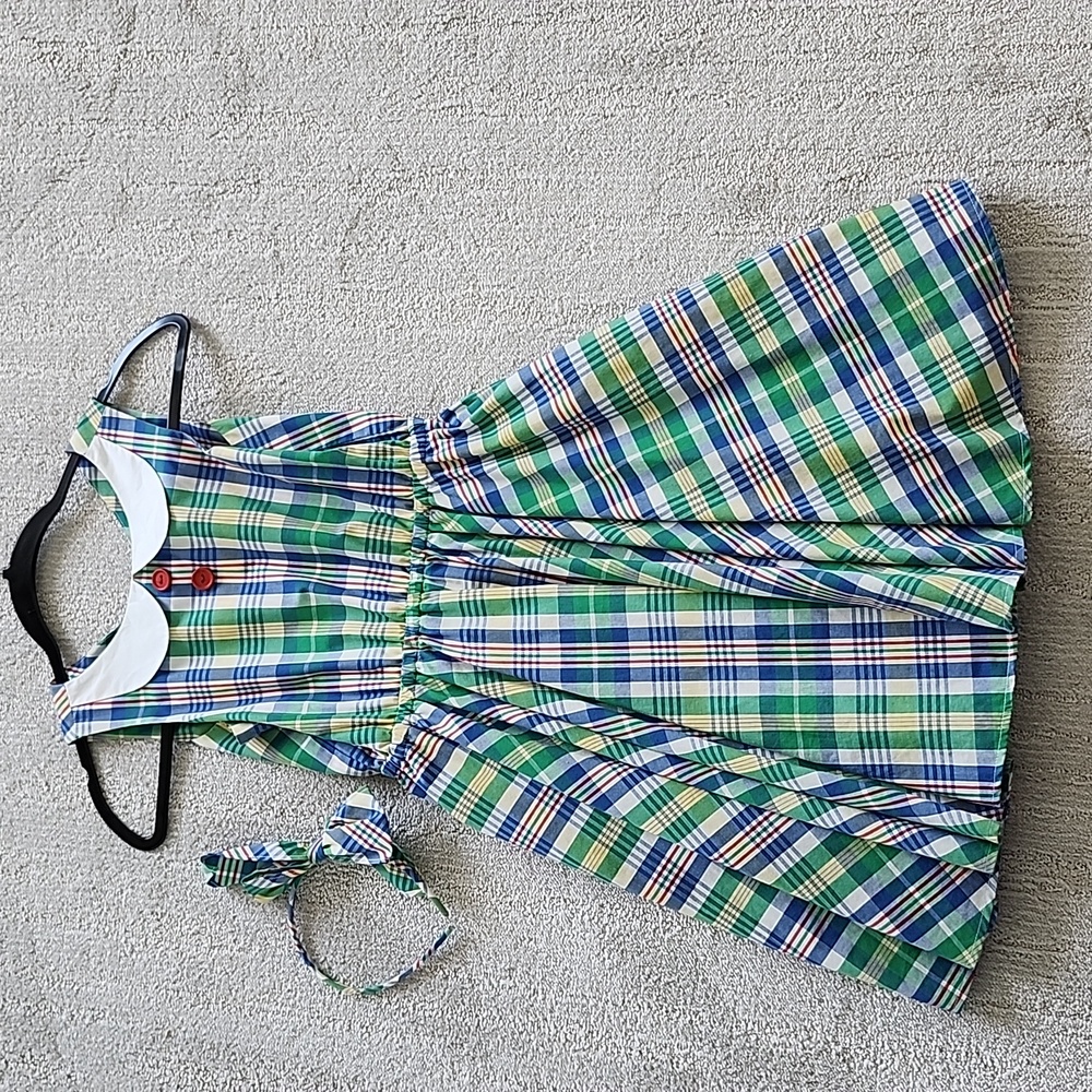 Spring dress with matching headband